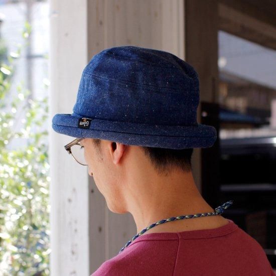 GOHEMP ゴーヘンプ|INDIGO HILL TOP HAT (パッチワーク)(不思議な形のハット) GOHEMP ゴーヘンプ|INDIGO HILL TOP HAT (パッチワーク)(不思議な形のハット)