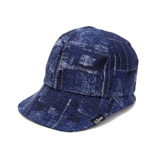 GOHEMP ゴーヘンプ｜INDIGO SHADE CAP (パッチワーク)(不思議な形のキャップ)