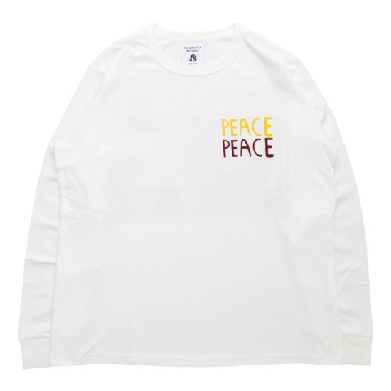 TACOMA FUJI RECORDS ޥե쥳ɡPEACE L/SL Tee (ۥ磻)(ץ T)