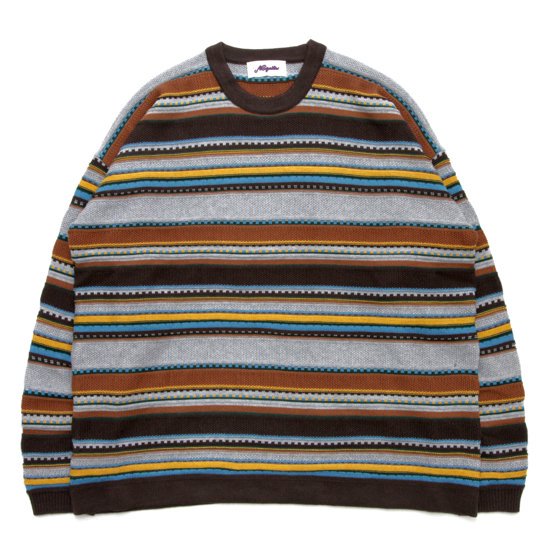 Nasngwam ʥ󥰥90's BORDER KNIT (쥤)(ޥܡΥåȥ˥å)