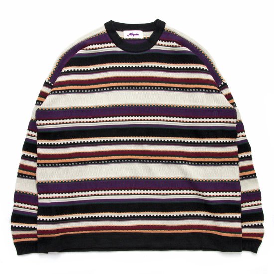 Nasngwam ʥ󥰥90's BORDER KNIT (١)(ޥܡΥåȥ˥å)