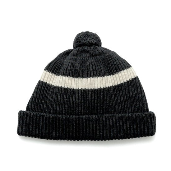 ROTOTO ȥȡSTRIPE POMPOM BEANIE (֥å)(ݥݥդӡˡ)