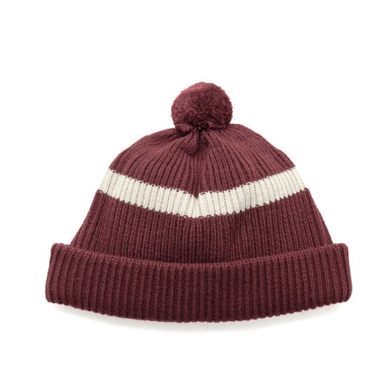 ROTOTO ȥȡSTRIPE POMPOM BEANIE (ޥ롼)(ݥݥդӡˡ)