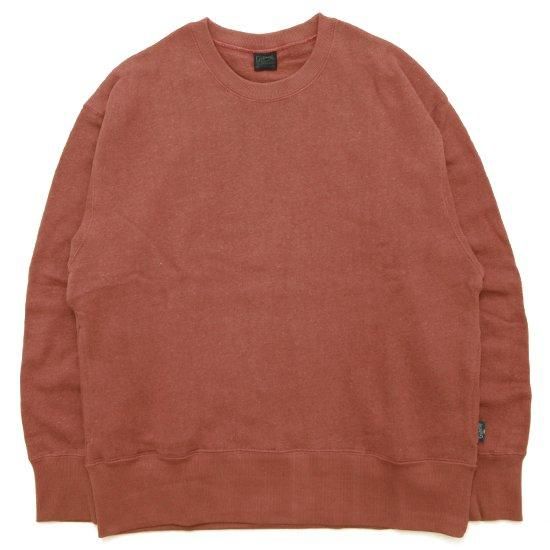 ★大人気商品★ GOHEMP ゴーヘンプ｜HEMP CREW POCKET SWEAT (オレンジラスト トップス