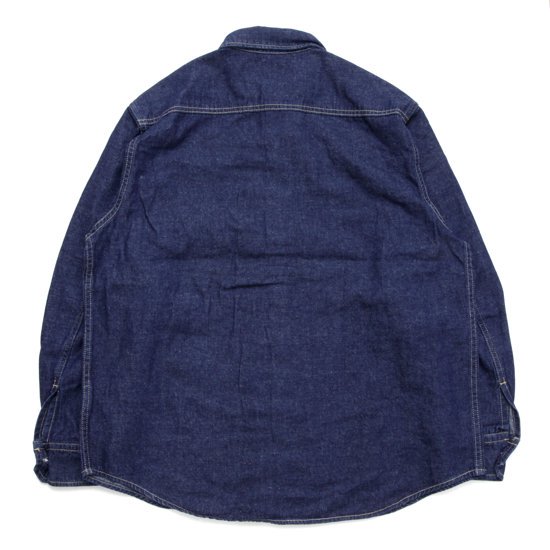 GOHEMP إס7.5oz DENIM PLEATS WORK SHIRTS(󥦥å)(Υإץåȥǥ˥ॷ)2ܤβ