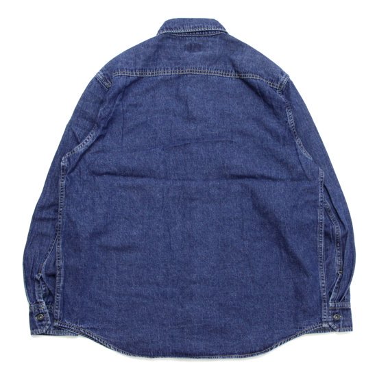 GOHEMP إס7.5oz DENIM PLEATS WORK SHIRTS(桼ɥå)(Υإץåȥǥ˥ॷ)2ܤβ