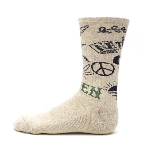 GOHEMP إסGREEN EARTH CREW SOCKS (꡼)(ĶؤΥå줿å)2ܤβ