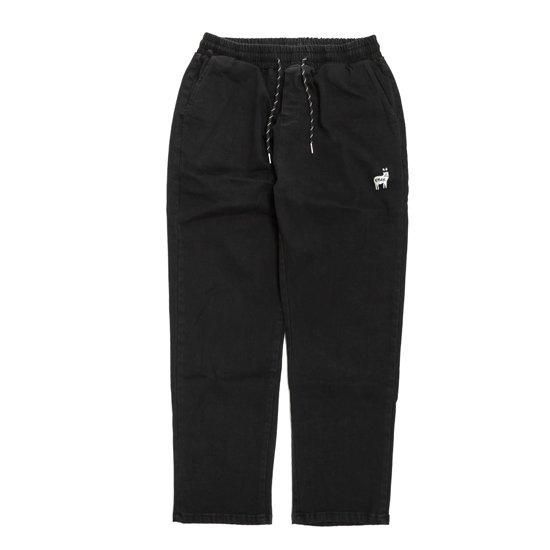KM4K カモシカ】EASY DENIM HIKE PANTS (ブラック)(超ストレッチ