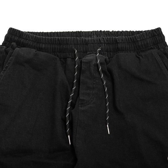 KM4K カモシカ】EASY DENIM HIKE PANTS (ブラック)(超ストレッチ