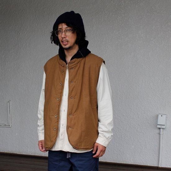 remilla レミーラ｜ハントボアベスト (インディゴ)(装いに変化を加えて