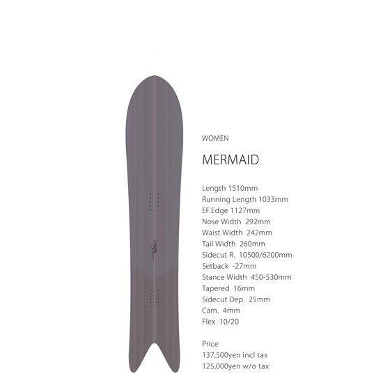 スノーボード gentemstick  mermaid 151 25-26予約商品】GENTEMSTICK ゲンテンスティック｜MERMAID 151