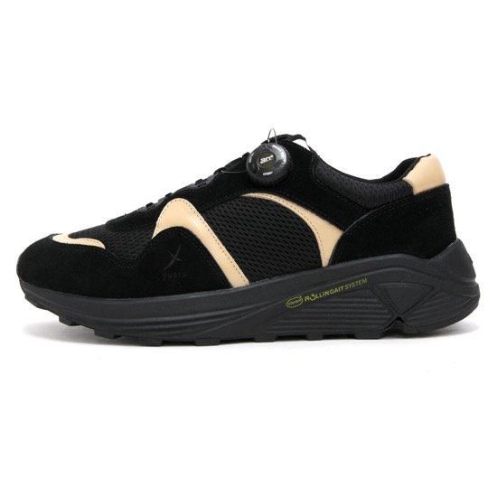 yuers ユアーズ｜TODAY (ブラック×ナチュラル)(フリーロック スニーカー)