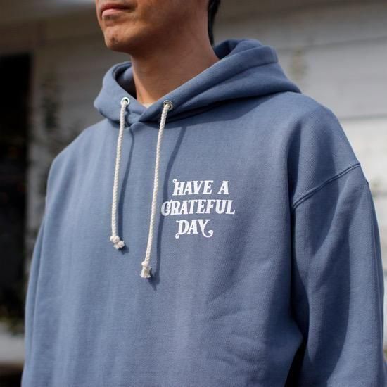 HAVE A GRATEFUL DAY パーカー グレー GOWEST（ゴーウエスト） ハブアグレイトフルデイ HAVE A GRATEFUL DAY