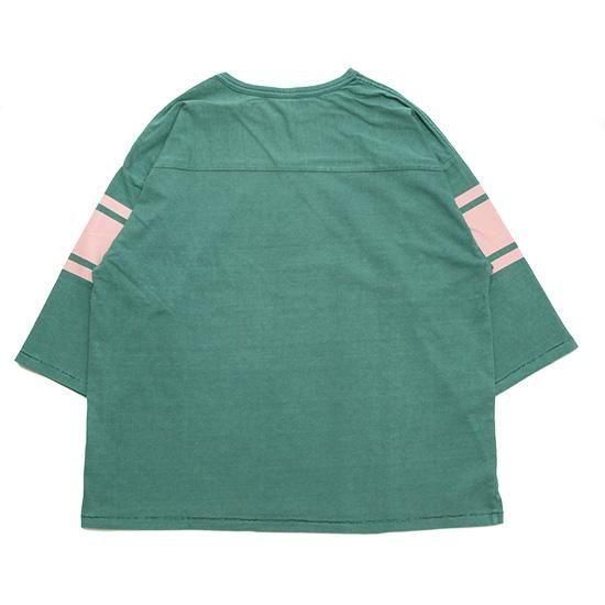HAVE A GRATEFUL DAY ハブアグレイトフルデイ｜FOOTBALL T-SHIRT (ティール)(プリントフットボールTシャツ)の2枚目の画像