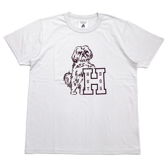 TACOMA FUJI RECORDS タコマフジレコード｜HOT DOG VINTAGE LOGO(アイスグレイ)(プリントTシャツ)の商品画像1枚目
