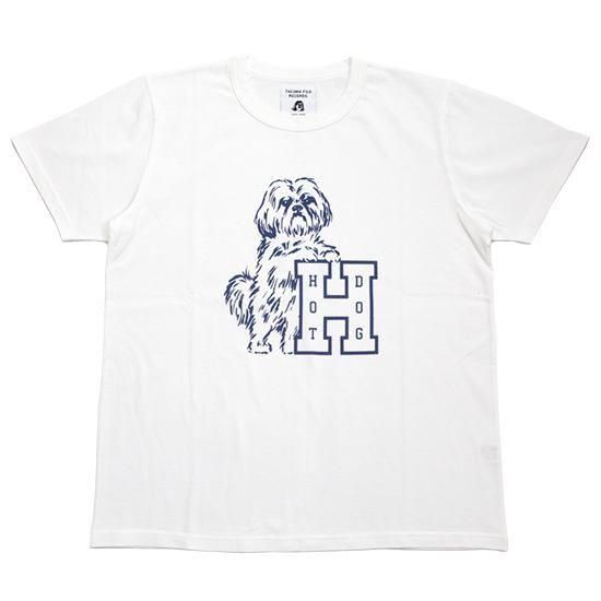 TACOMA FUJI RECORDS タコマフジレコード｜HOT DOG VINTAGE LOGO(ホワイト)(プリントTシャツ)の商品画像1枚目