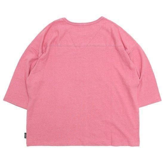 GOHEMP ゴーヘンプ｜WIDE FOOTBALL TEE (ローズウォーター)(ワイドフットボール 七分袖Tシャツ)の2枚目の画像