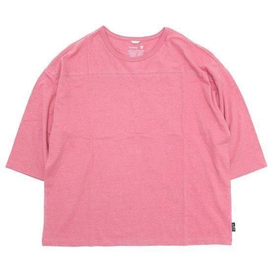 GOHEMP ゴーヘンプ｜WIDE FOOTBALL TEE (ローズウォーター)(ワイドフットボール 七分袖Tシャツ)
