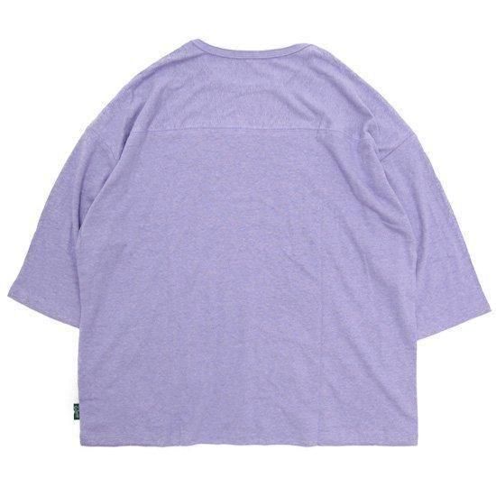 GOHEMP ゴーヘンプ｜WIDE FOOTBALL TEE (ラベンダー)(ワイドフットボール 七分袖Tシャツ)の2枚目の画像