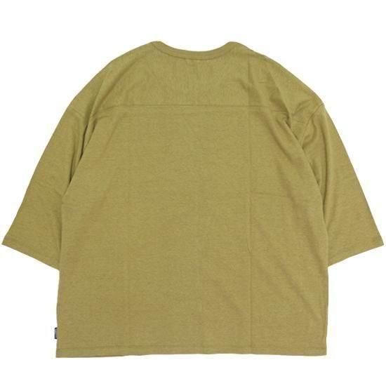 GOHEMP ゴーヘンプ｜WIDE FOOTBALL TEE (ツリートップグリーン)(ワイドフットボール 七分袖Tシャツ)の2枚目の画像