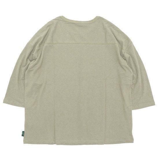 GOHEMP ゴーヘンプ｜WIDE FOOTBALL TEE (サンドストーン)(ワイドフットボール 七分袖Tシャツ)の2枚目の画像