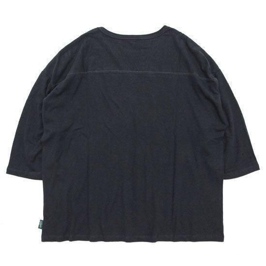 GOHEMP ゴーヘンプ｜WIDE FOOTBALL TEE (ガンメタルグレイ)(ワイドフットボール 七分袖Tシャツ)の2枚目の画像