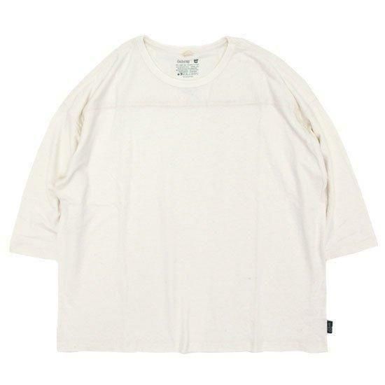 GOHEMP ゴーヘンプ｜WIDE FOOTBALL TEE (ナチュラル)(ワイドフットボール 七分袖Tシャツ)