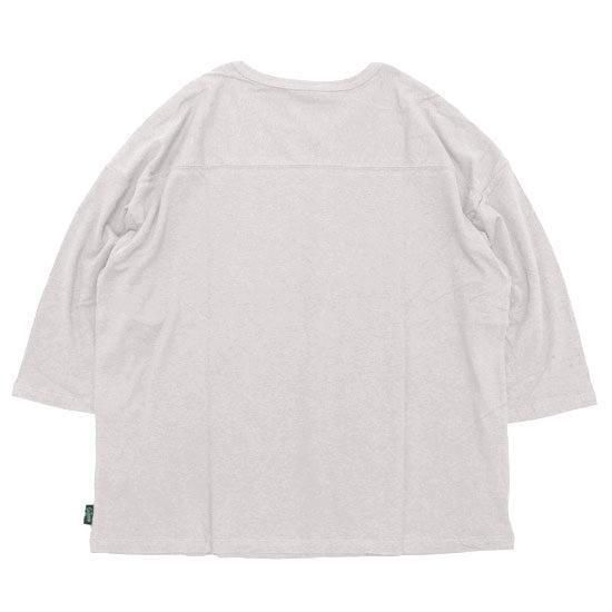 GOHEMP ゴーヘンプ｜WIDE FOOTBALL TEE (ドルフィングレイ)(ワイドフットボール 七分袖Tシャツ)の2枚目の画像