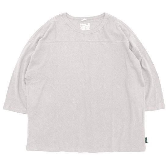GOHEMP ゴーヘンプ｜WIDE FOOTBALL TEE (ドルフィングレイ)(ワイドフットボール 七分袖Tシャツ)