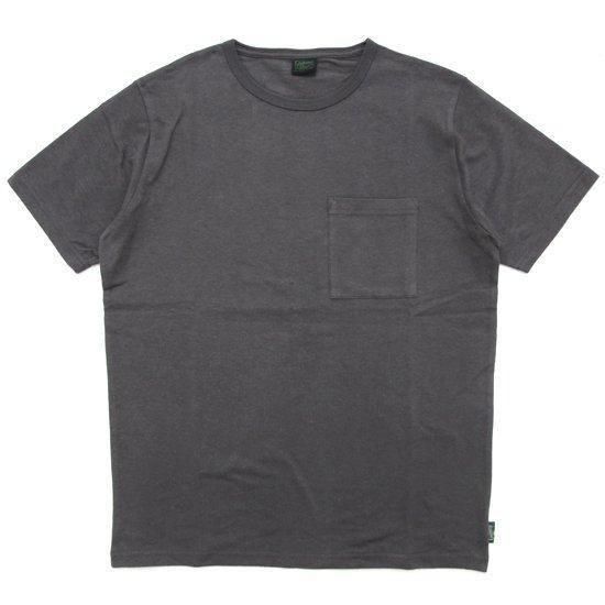 GOHEMP ゴーヘンプ｜10oz JERSEY BASIC FITS PK TEE (チャコール)(やや厚手のポケットTシャツ)