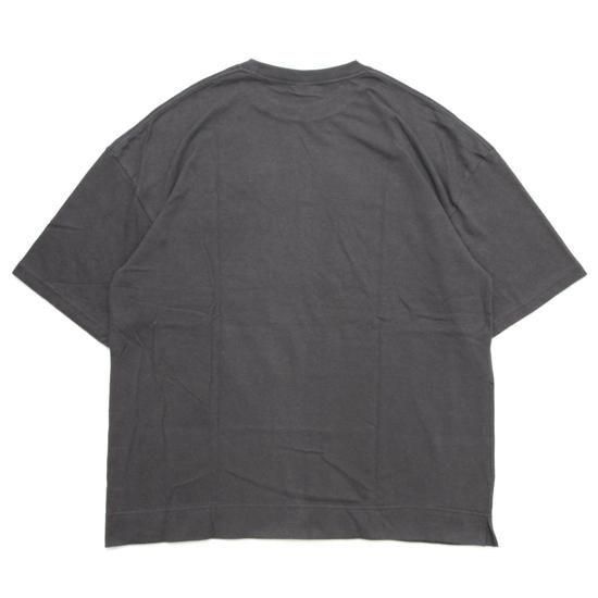 GOHEMP ゴーヘンプ｜10oz JERSEY WIDE SLIT TEE (チャコール)(ワイドシルエットTEE)の2枚目の画像