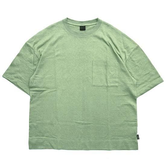 GOHEMP ゴーヘンプ｜10oz JERSEY WIDE SLIT TEE (シーグリーン)(ワイドシルエットTEE)