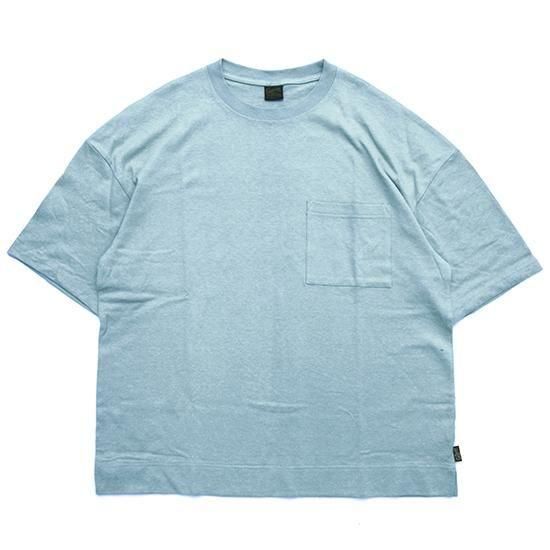 GOHEMP ゴーヘンプ｜10oz JERSEY WIDE SLIT TEE (マヤブルー)(ワイドシルエットTEE)の商品画像1枚目