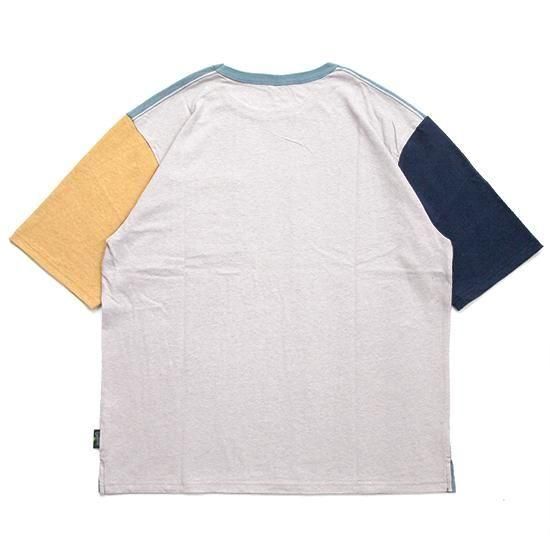 GOHEMP ゴーヘンプ｜HALF SLEEVE WIDE FITS TEE (パシフィックブルー)(マルチカラー 五分袖Tシャツ)の2枚目の画像