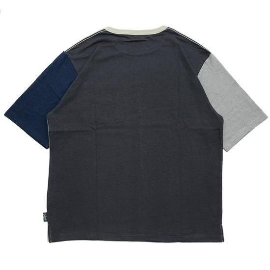 GOHEMP ゴーヘンプ｜HALF SLEEVE WIDE FITS TEE (サンドストーン)(マルチカラー 五分袖Tシャツ)の2枚目の画像