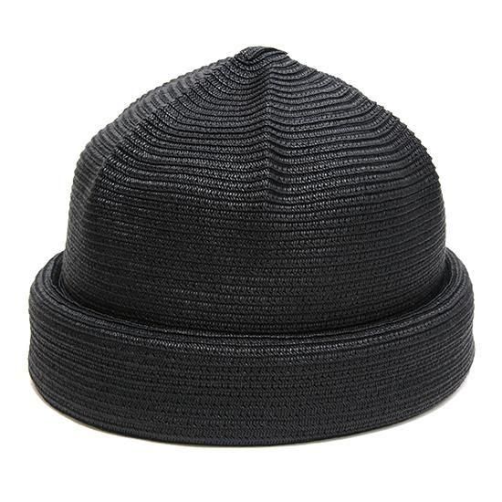GOHEMP ゴーヘンプ｜PAPER ROLL CAP (ブラック)(ペーパー素材のロールブリムキャップ)
