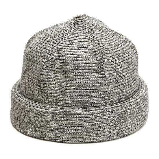 GOHEMP ゴーヘンプ｜PAPER ROLL CAP (グレイ)(ペーパー素材のロールブリムキャップ)の商品画像1枚目