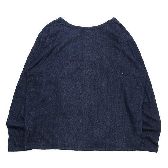 GOHEMP ゴーヘンプ｜別注 PILE CARDIGAN (マリンネイビー)(サラッと着れる羽織り物)の2枚目の画像