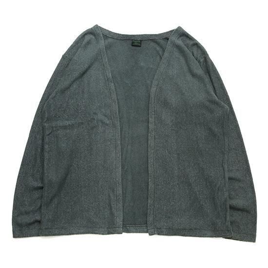 GOHEMP ゴーヘンプ｜別注 PILE CARDIGAN (グリニッシュグレイ)(サラッと着れる羽織り物)