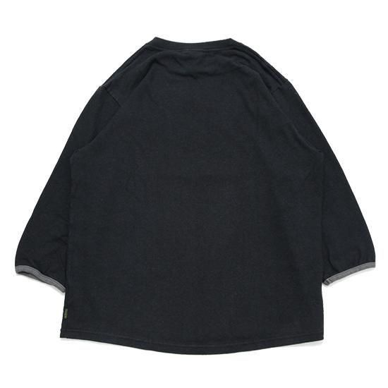 Phatee ファッティー｜HEMP TWINKLE (ブラック)(ヘンプコットンのヘビーウェイト8.5分袖Tee)の2枚目の画像