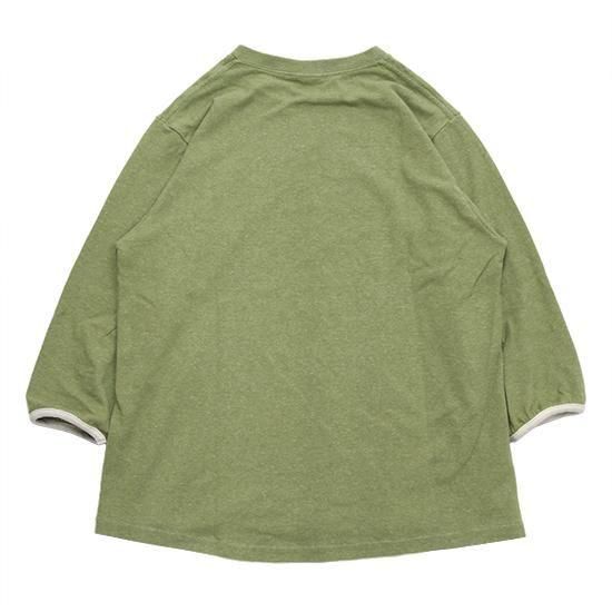 Phatee ファッティー｜HEMP TWINKLE (マッチャ)(ヘンプコットンのヘビーウェイト8.5分袖Tee)の2枚目の画像