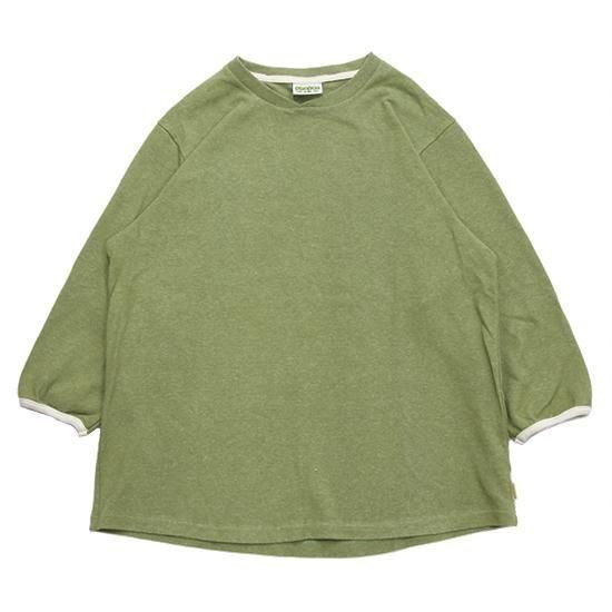 Phatee ファッティー｜HEMP TWINKLE (マッチャ)(ヘンプコットンのヘビーウェイト8.5分袖Tee)