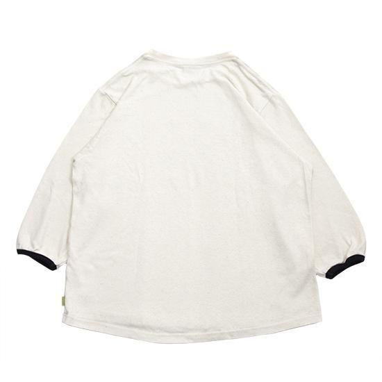 Phatee ファッティー｜HEMP TWINKLE (キナリ)(ヘンプコットンのヘビーウェイト8.5分袖Tee)の2枚目の画像