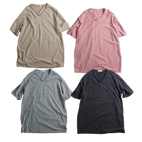 remilla レミーラ【予約商品】マーブルVネック (ゆるいVネックの定番Ｔシャツ)【6月中旬～下旬入荷予定】