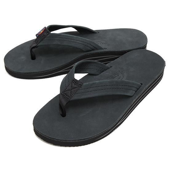 Rainbow Sandals レインボーサンダル｜Double Layer Sandal (ブラック)(サンダル)の商品画像1枚目