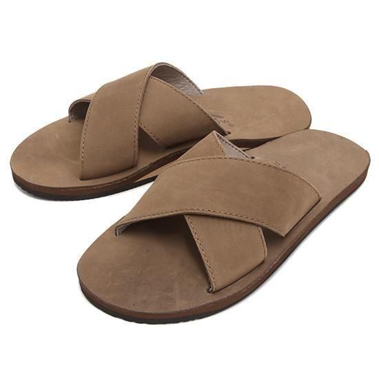 Rainbow Sandals レインボーサンダル｜THE XSLIDE SINGLE LAYER (ダークブラウン)(サンダル)の商品画像1枚目