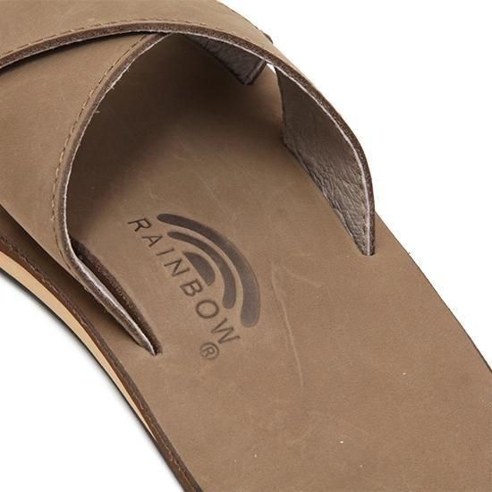 RAINBOW SANDALSブラウン フラットサンダル Rainbow Sandals レインボーサンダル｜THE XSLIDE SINGLE LAYER