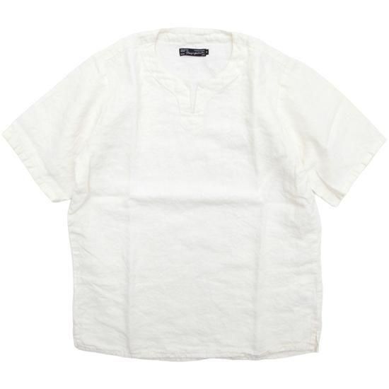 Nasngwam ナスングワム｜LIBERTY SHIRTS (ナチュラル)(リネンで涼しい半袖シャツ)の商品画像1枚目