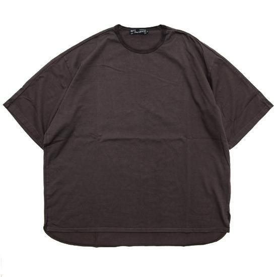 Nasngwam ナスングワム｜ESSENTIAL TEE (チャコール)(肌あたりの気持ちいい無地Tシャツ)
