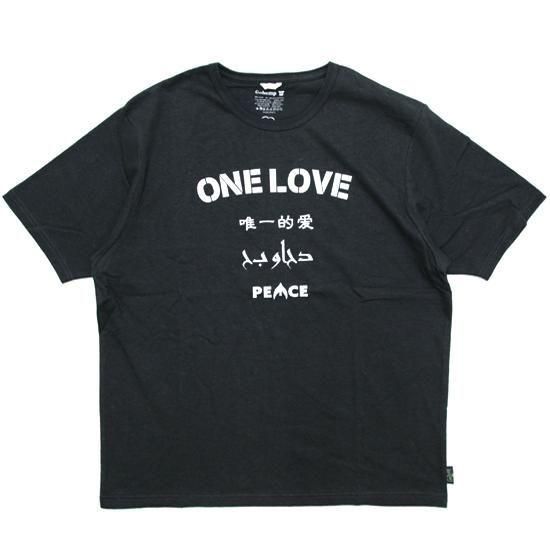GOHEMP ゴーヘンプ｜ONE LOVE WIDE FITS TEE (ガンメタルグレイ)(プリントTシャツ)